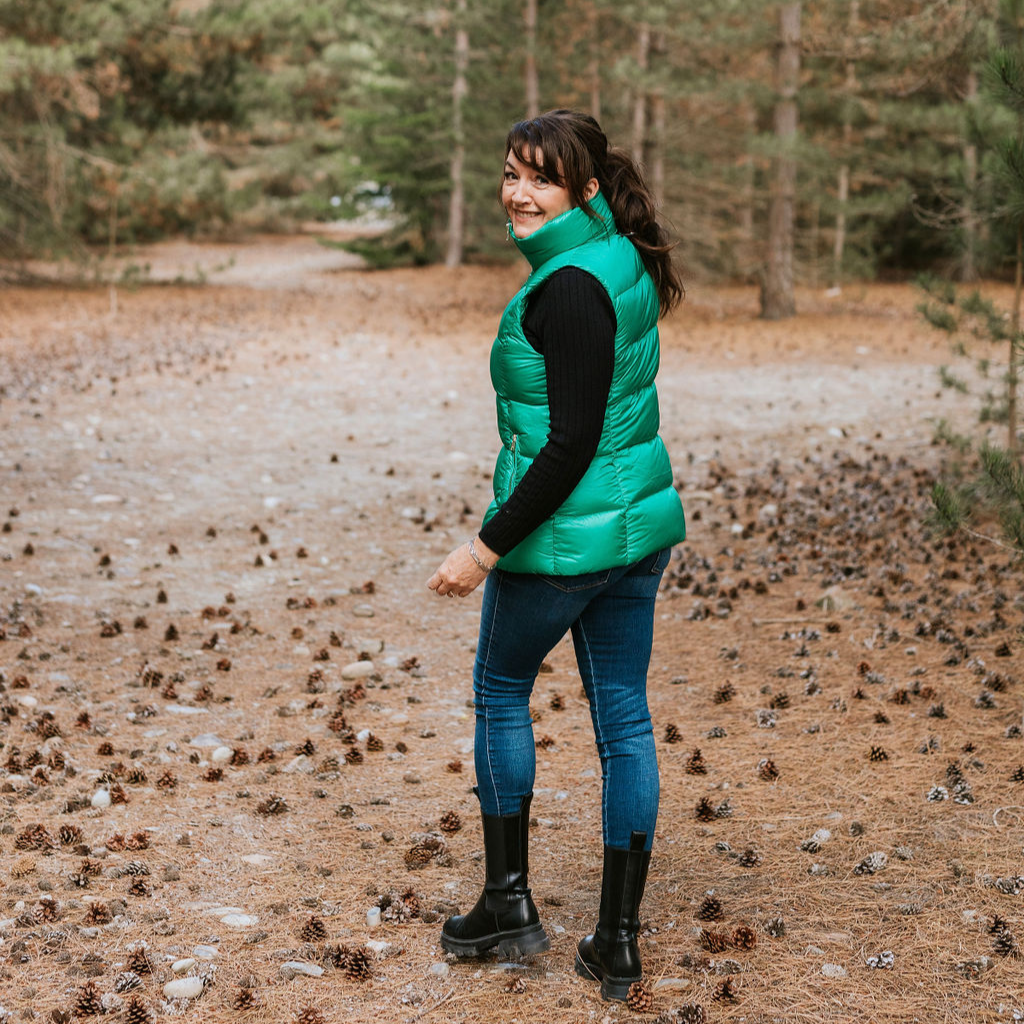 Ester Packable Down Vest - Emerald