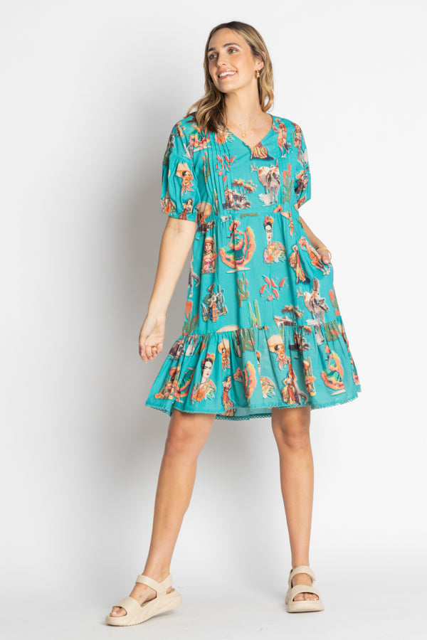Lula Life Arriba Dress Mist