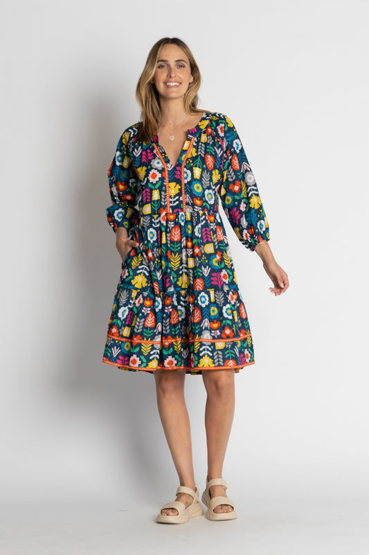 Lula Life Kalina Dress Navy