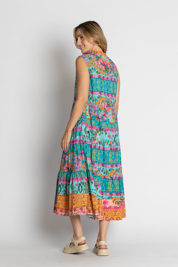 Lula Life Ratana Midi Dress Lagoon