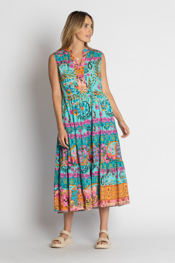 Lula Life Ratana Midi Dress Lagoon