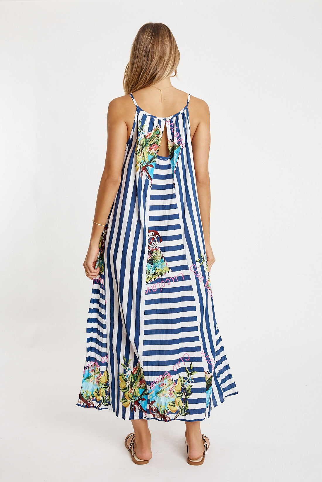 LulaLife Lucciano Maxi Navy Stripe