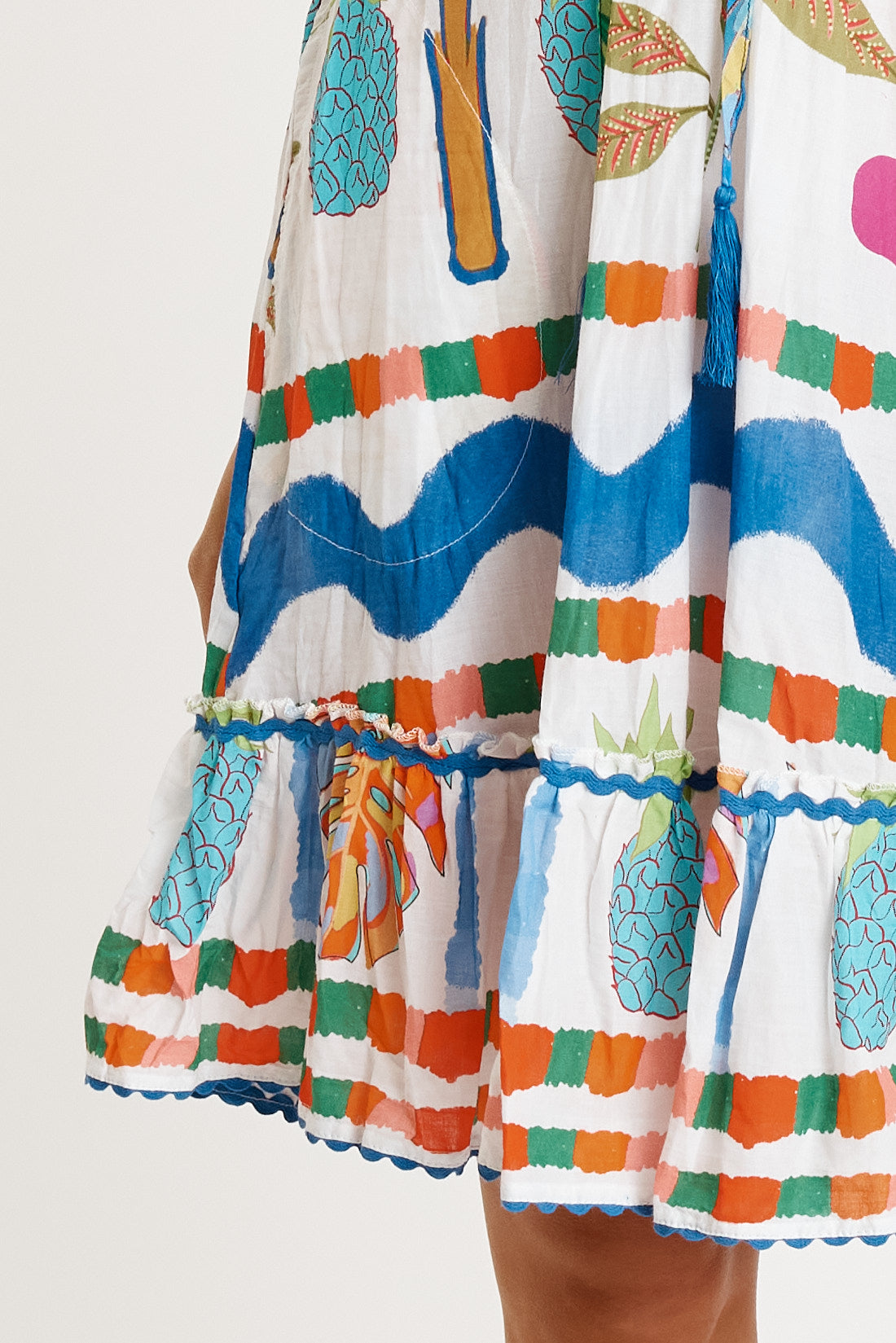 LulaLife Tasmin Shirred Dress White