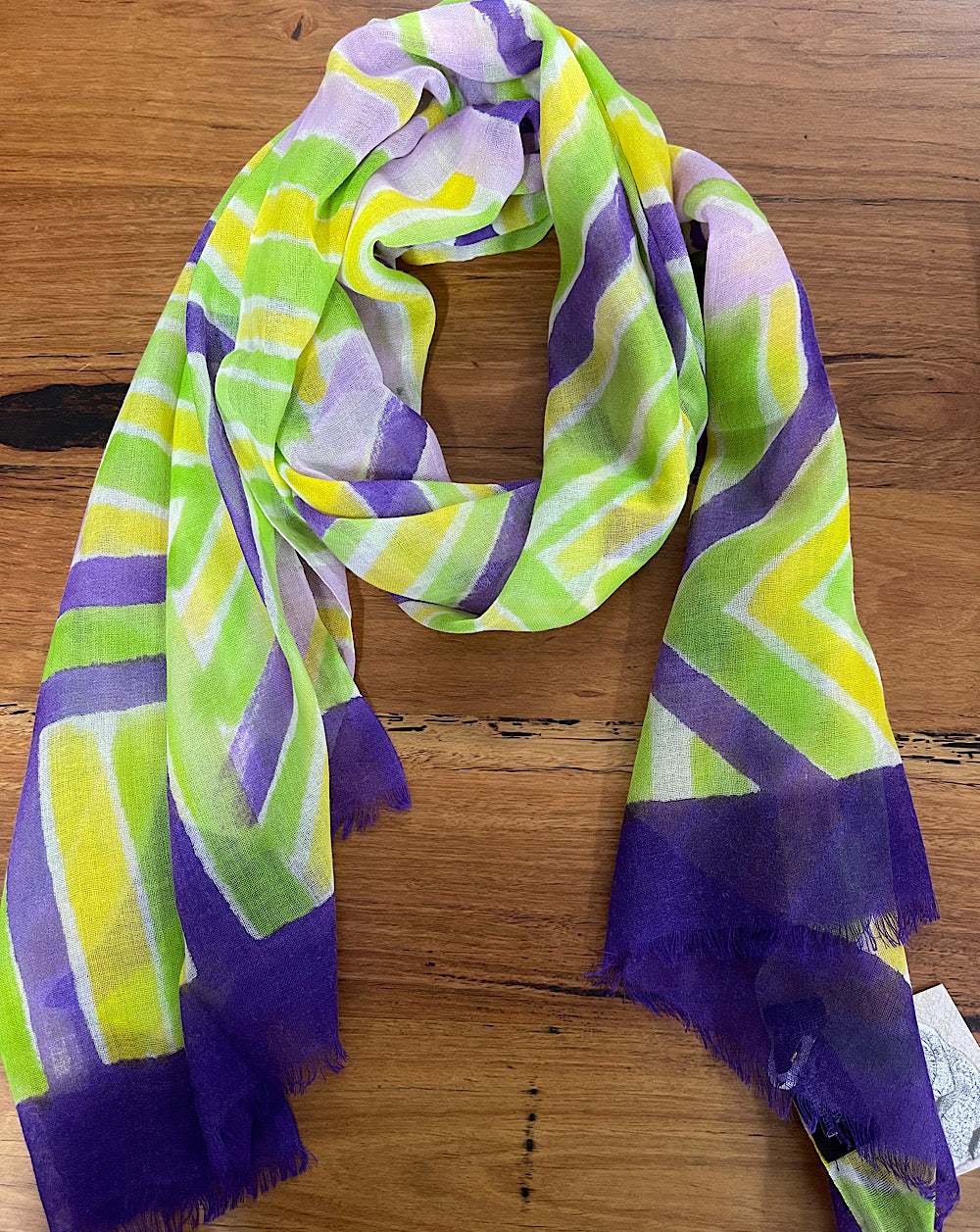 STRIPED BLOCKS-MAUVE
