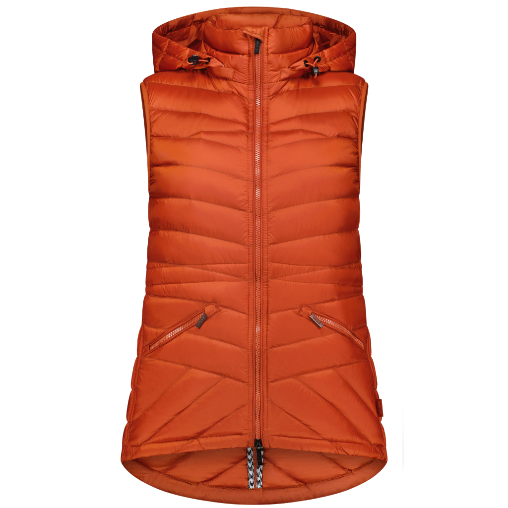 Mary-Claire Packable Down Vest - Intense Rust