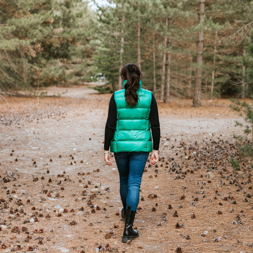 Ester Packable Down Vest - Emerald