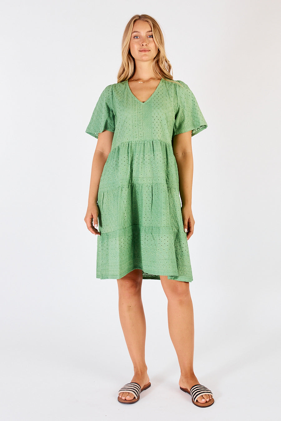 Lulalife Tatum Dress Fern