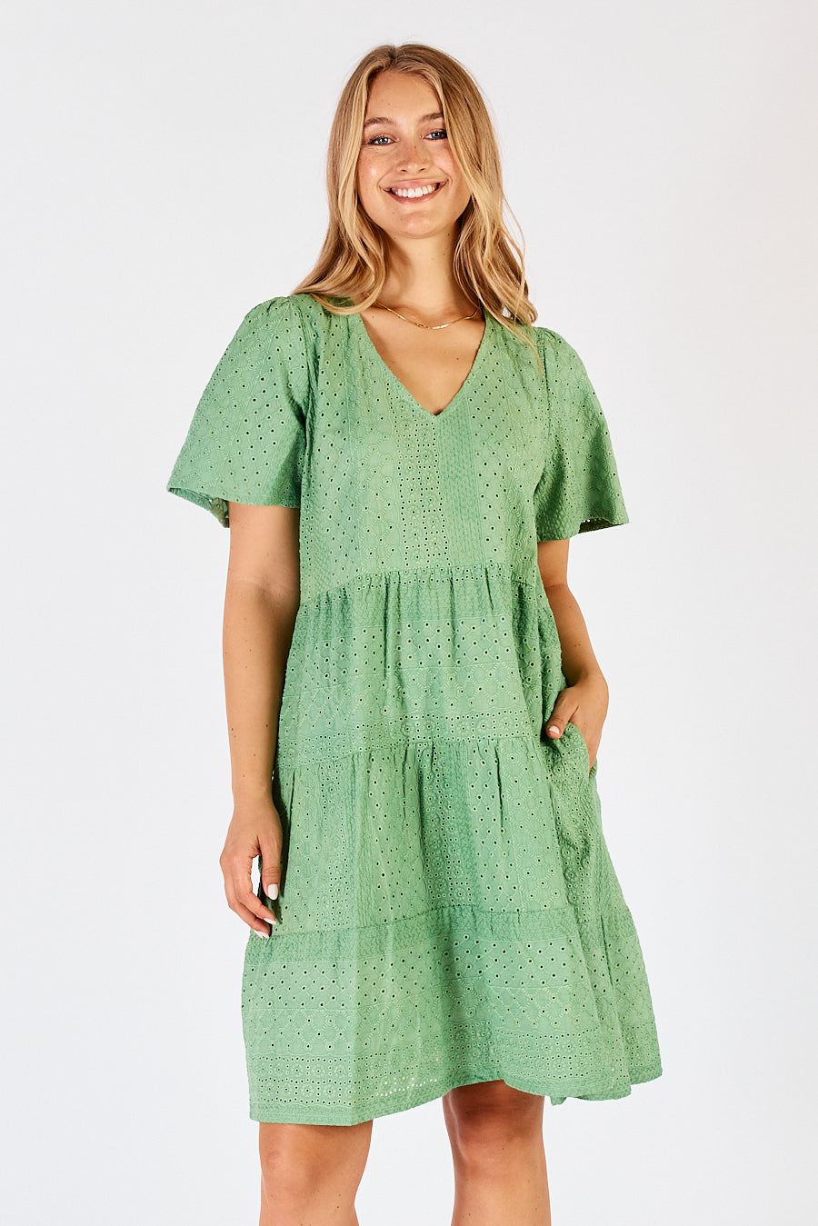 Lulalife Tatum Dress Fern