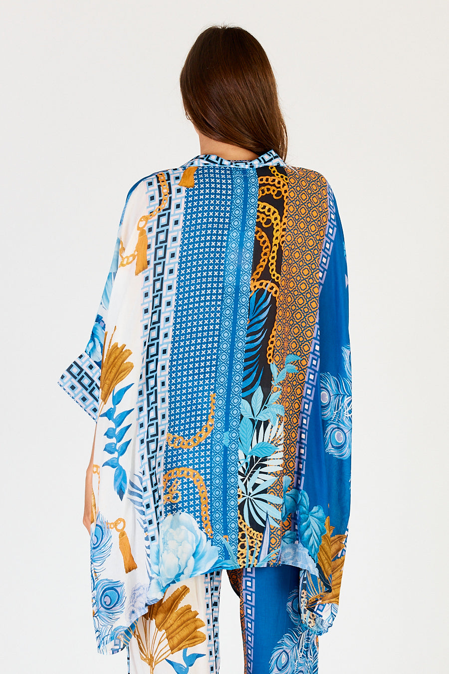 Lula Soul Ravello Kaftan Shirt Azure