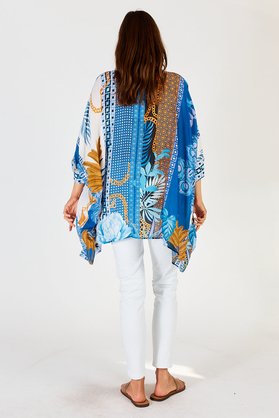 Lula Soul Ravello Kaftan Shirt Azure