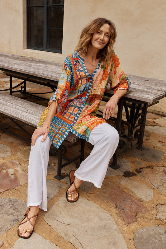 Lula Life Lanthea Button Dress Multi