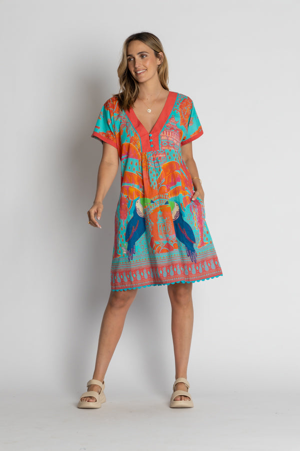 Lula Life Marquita Dress Lagoon