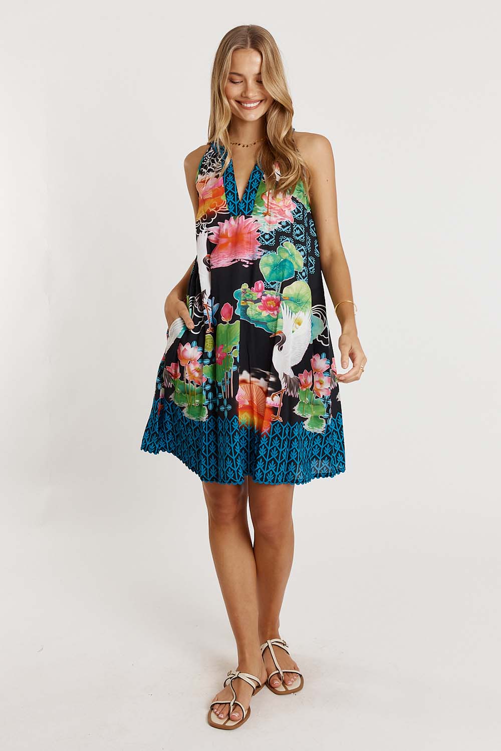 LulaLife Akiko Sundress Ocean