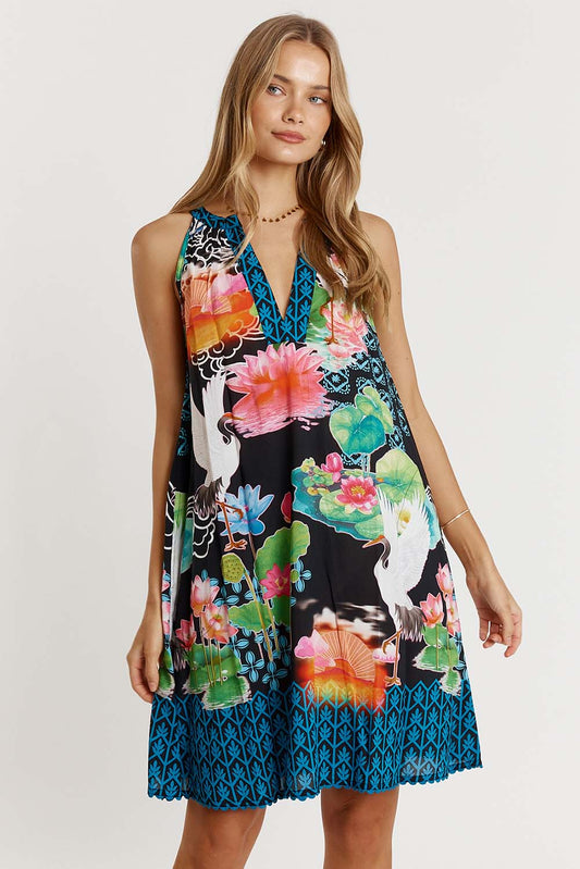 LulaLife Akiko Sundress Ocean