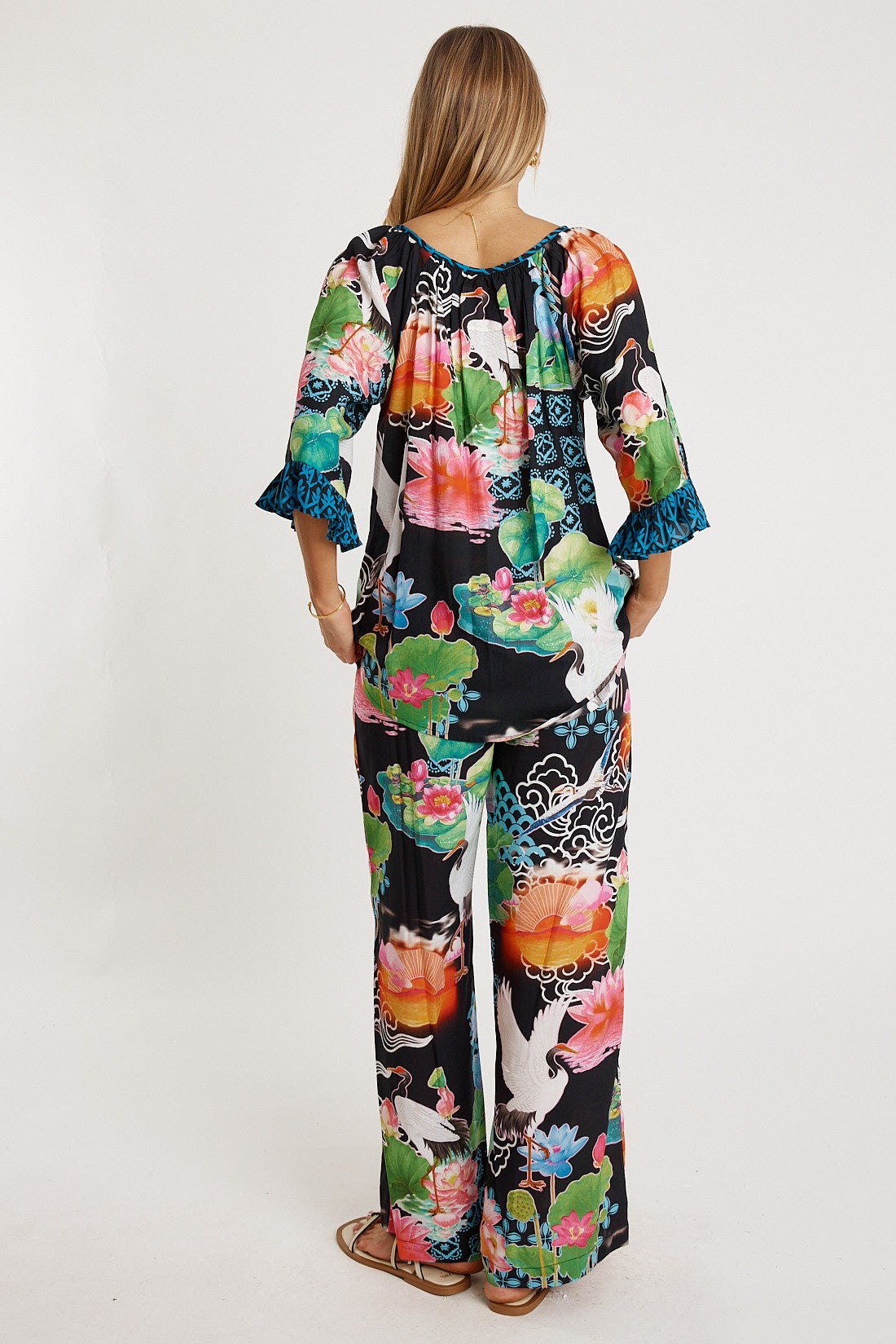 LulaLife Akiko Pant Ocean