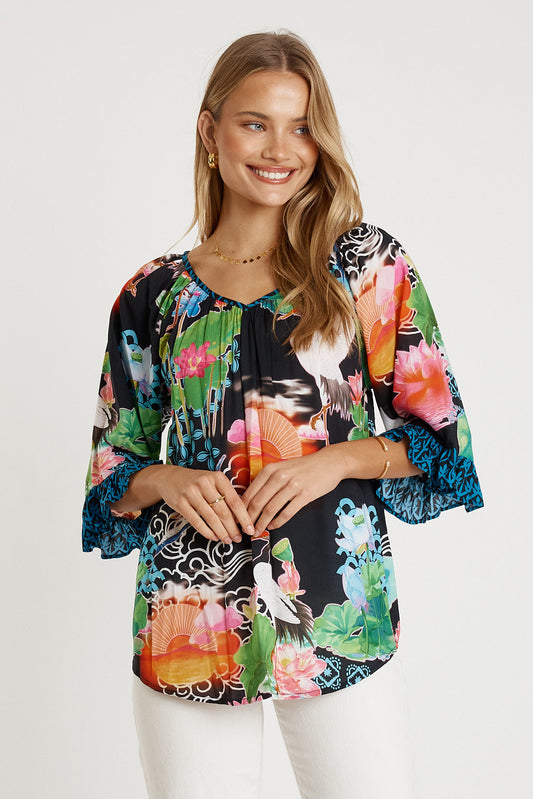 LulaLife Akiko Top Ocean