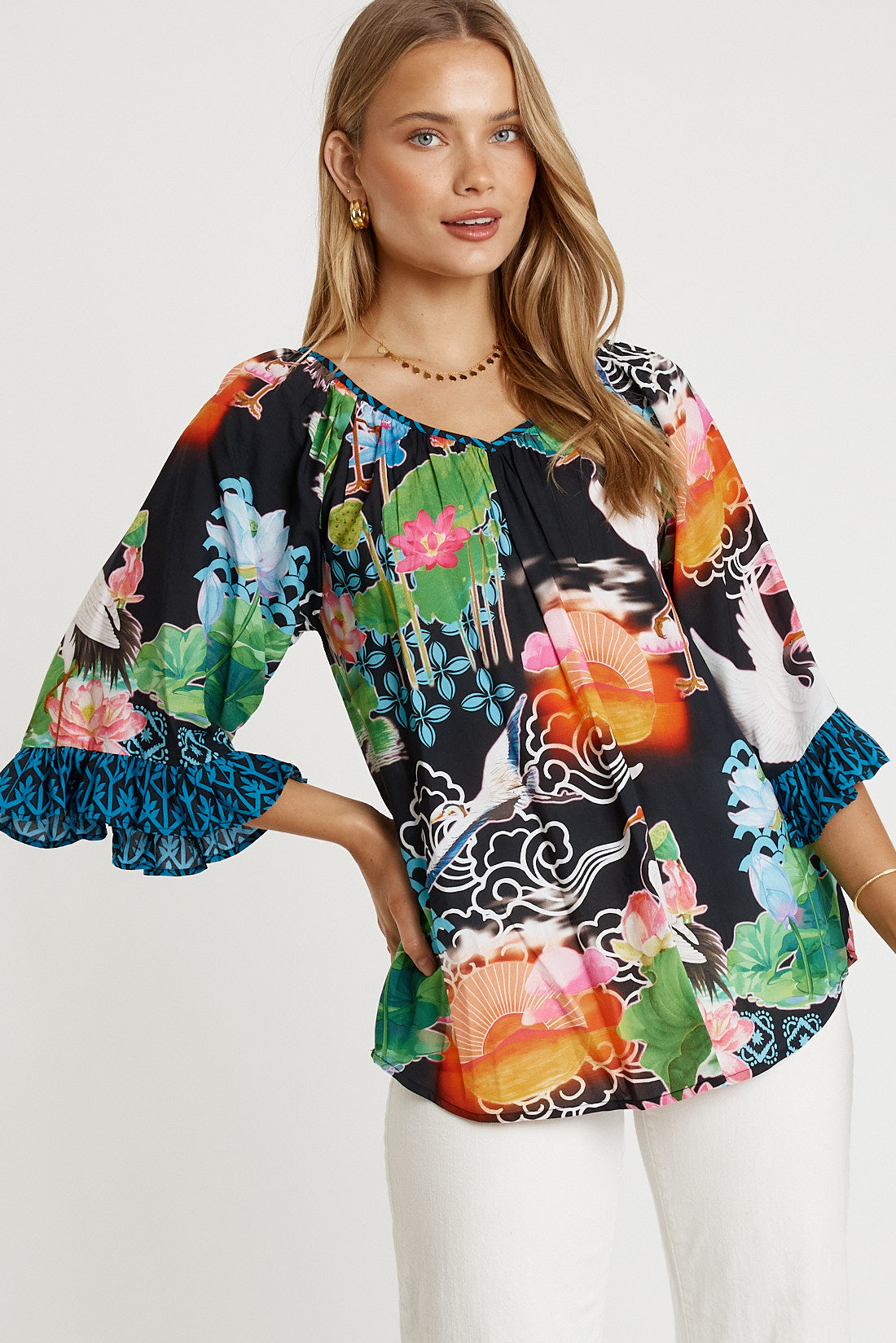 LulaLife Akiko Top Ocean