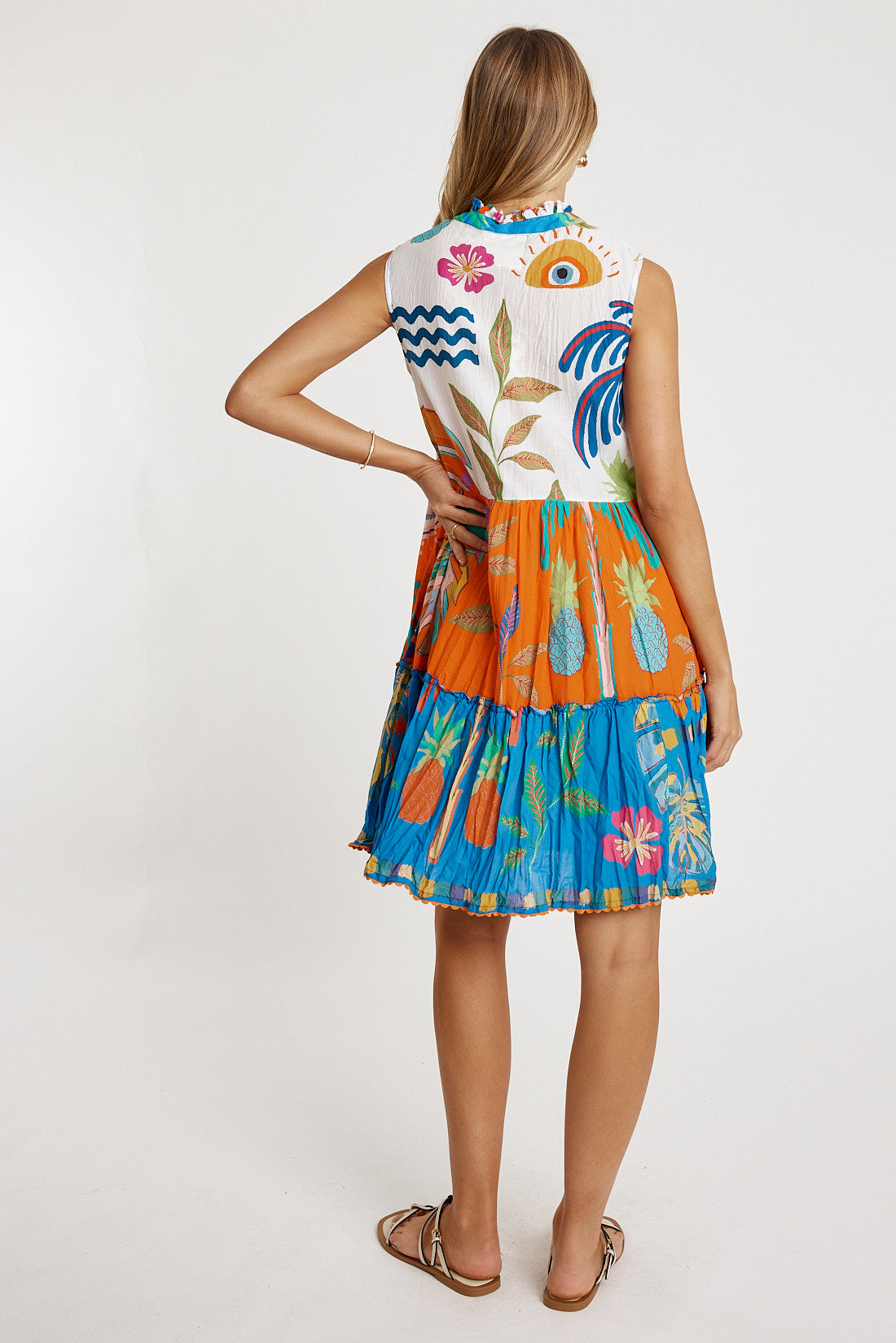 LulaLife Tasmin S/Less Dress Multi