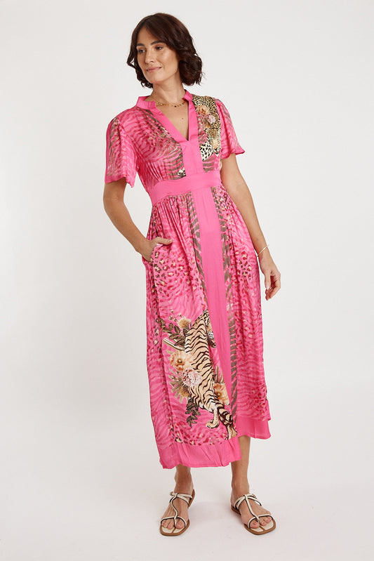 Lulasoul Maasai Midi Fuschia